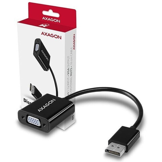 Αντάπτορας Axagon RVD-VGN από DisplayPort male σε VGA female - Μαύρο image 0