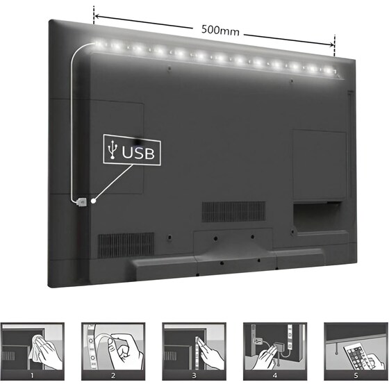 Αδιάβροχη Ταινία Led Rgb 1 Μέτρου SMD5050 - 30 Led image 3