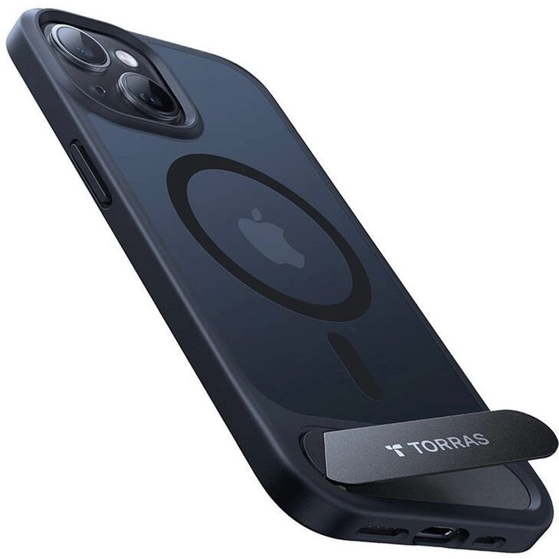 TORRAS Θήκη Apple iPhone 15 - TORRAS Pstand - Μαύρο