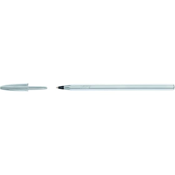 Στυλό Διαρκείας BIC Cristal Celebrate 0.4 mm Ασημί image 1