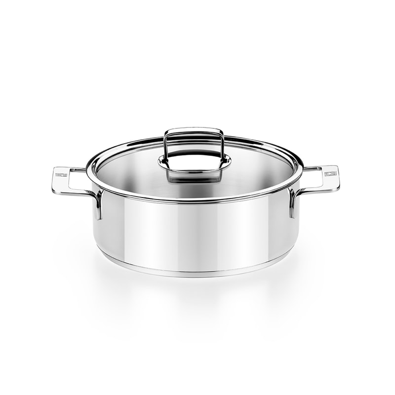 BRA BRA A770355 Signature Κατσαρόλα από Ανοξείδωτο Ατσάλι 24 cm 3.75 Lt Inox