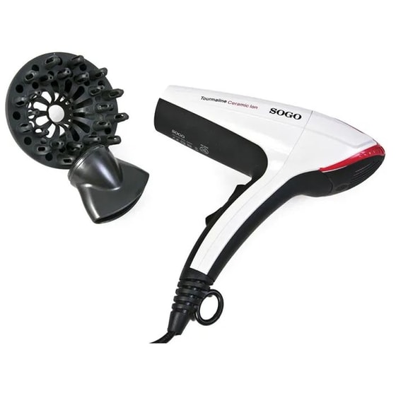 Σεσουάρ Μαλλιών SOGO SS-3635 2200 W Λευκό image 4