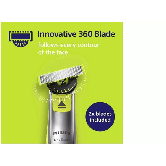 Ξυριστική Μηχανή PHILIPS OneBlade 360 QP2734/31 Πράσινο Γκρι image 2