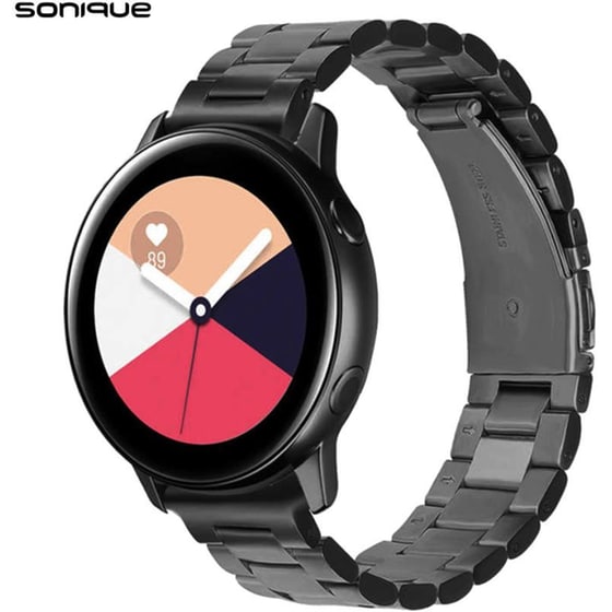 Λουράκι Sonique Stainless Steel Bracelet Classic για Universal 22mm - Μαύρο image 0