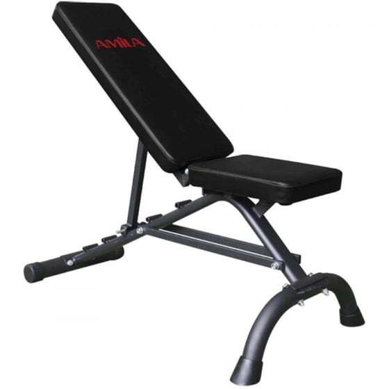 Ρυθμιζόμενος Πάγκος Γυμναστικής Amila 43966 115x53x48cm - Μαύρο image 0
