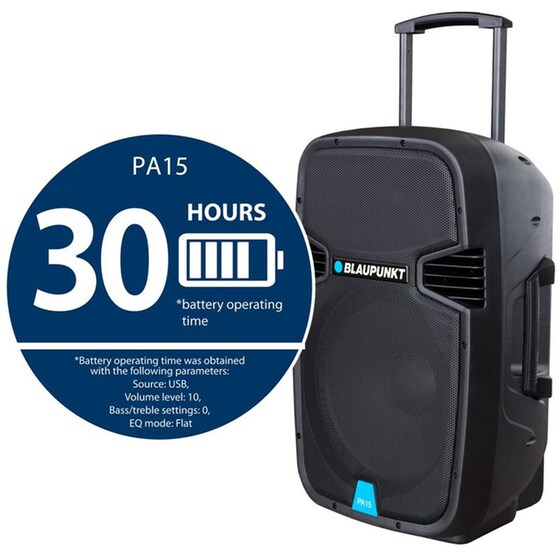 Party Speaker Blaupunkt PA15 700W Karaoke - Μαύρο image 3