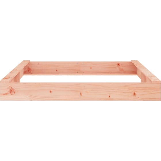 VidaXL Αμμοδόχος με Καθίσματα Τετράγωνη 160x160x20cm Ξύλινη - Φυσικό Χρώμα Ξύλου image 4