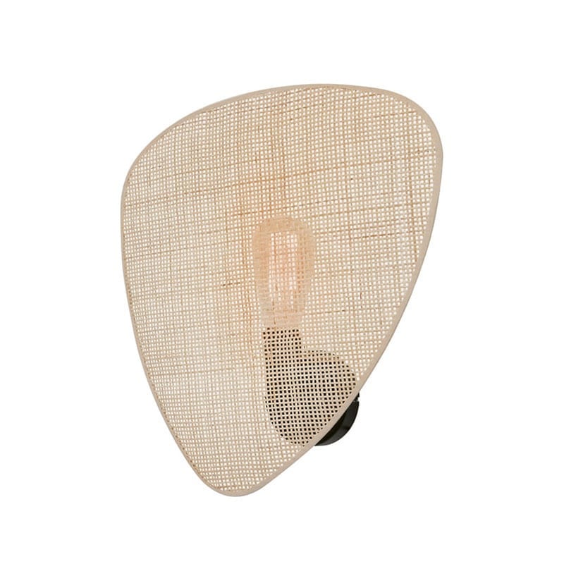 Απλίκα Τοίχου Aca Skyros Tf20851wn από Ψάθα Ρατάν 37.5x14.5x41.5 cm - Μπεζ