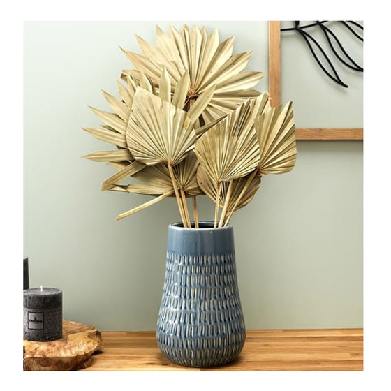 Διακοσμητικό Βάζο Home Deco Factory Κεραμικό Hd9036 15x23 cm - Μπλε image 1