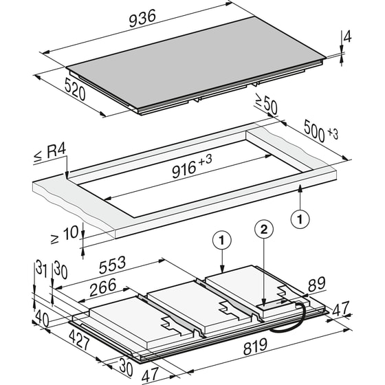 MIELE KM8895 FL 93.6 cm Μαύρο Εστία Επαγωγική Αυτόνομη image 5