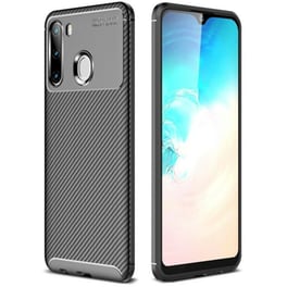 Θήκη Samsung Galaxy A21 - Ancus Autofocus Carbon Fiber - Μαύρο