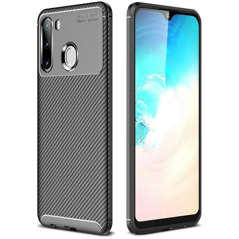 Θήκη Samsung Galaxy A21 - Ancus Autofocus Carbon Fiber - Μαύρο