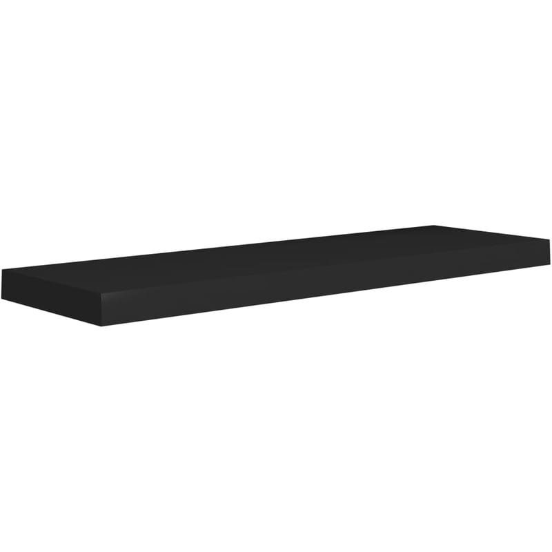 VIDAXL Ράφι Τοίχου VidaXL από MDF 80x23.5x3.8 cm - Μαύρο