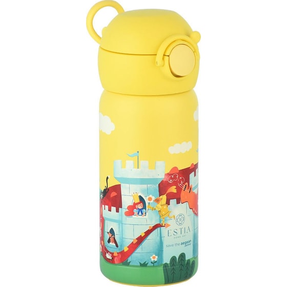 Παιδικός Θερμός Estia Home Art Wonder Bottle Save the Aegean Fortress Dragon 350ml image 2