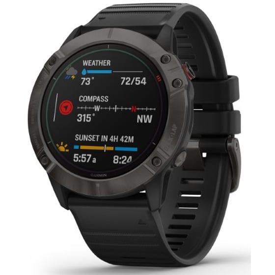 Smartwatch Garmin Fenix 6X Pro Solar 51mm Μαύρο image 2