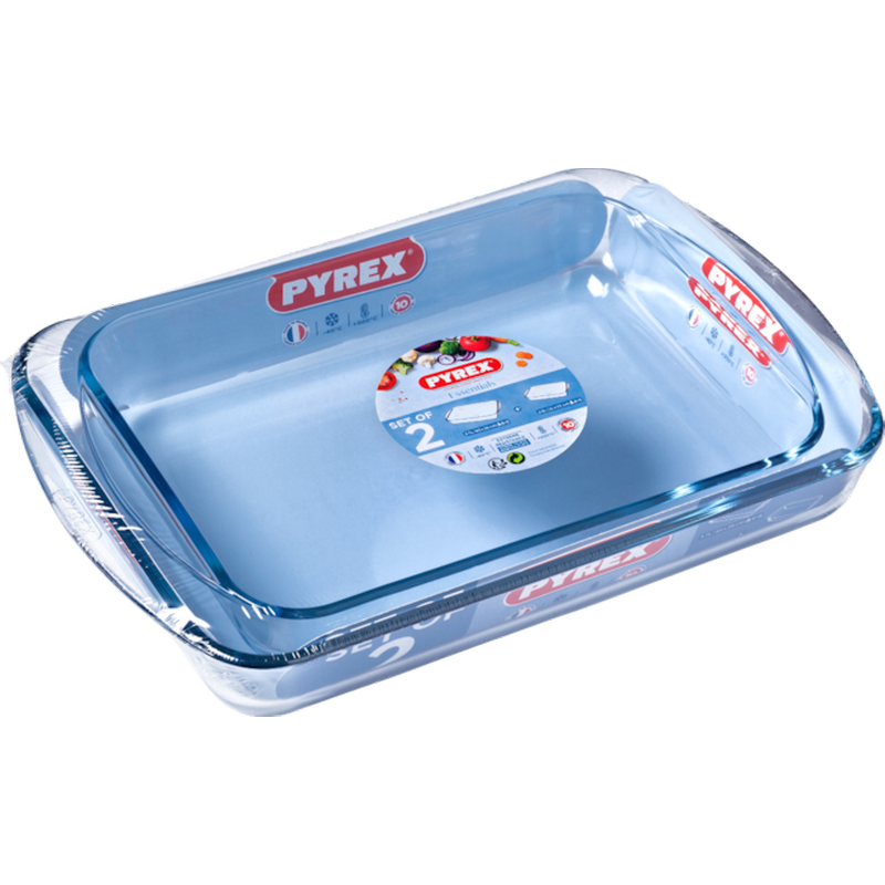 PYREX Γυάλινο Πυρίμαχο Σκεύος PYREX ESSENTIALS 40 cm 2τμχ