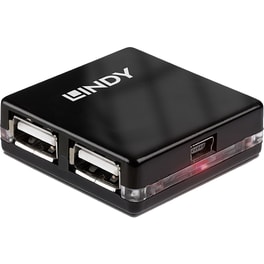 Lindy 42742 USB Hub 4-Port USB 2.0 συμβατό με USB-A