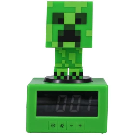 Διακοσμητικό Φωτιστικό Ρολόι Ξυπνητήρι Paladone Minercraft Creeper image 0