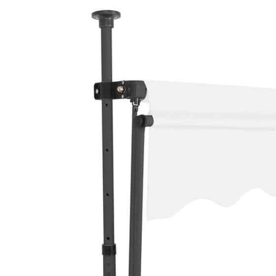 Τέντα Vidaxl Συρόμενη Χειροκίνητη με LED 250cm - Κρεμ image 4