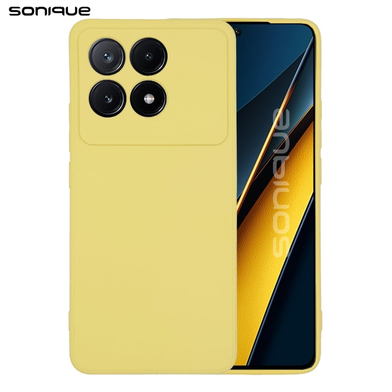 SONIQUE Θήκη Σιλικόνης My Colors Sonique Xiaomi Poco F6 Pro 5g Κίτρινο