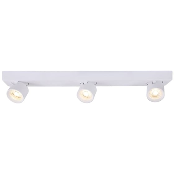 Σποτ Τρίφωτο Led Aca Pluto Ra33leds54wh από Αλουμίνιο - Λευκό image 0