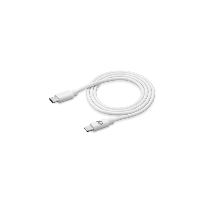 Καλώδιο δεδομένων Cellular Line Usb-C to Lightning 1.2m - White