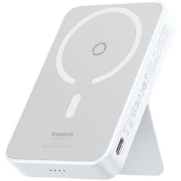 Powerbank Baseus Magnetic Wireless Bracket (P10064101223-00) 5.000mAh - Λευκό