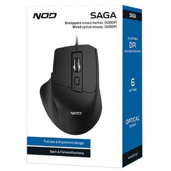 Nod 141-0239 Ασύρματο Ποντίκι - Μαύρο image 3