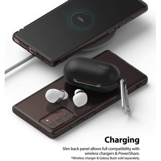 Θήκη Samsung Galaxy Note 20 - Ringke Air Silicon Case - Smoke Black image 2