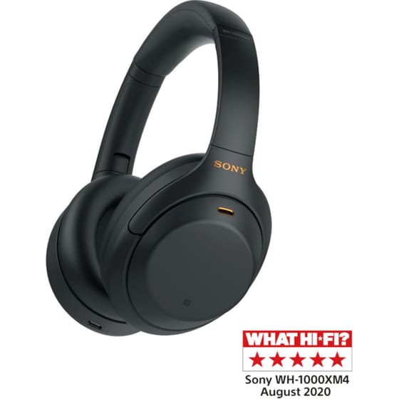 Sony WH-1000XM4 Ασύρματα Ακουστικά Κεφαλής - Μαύρα image 0