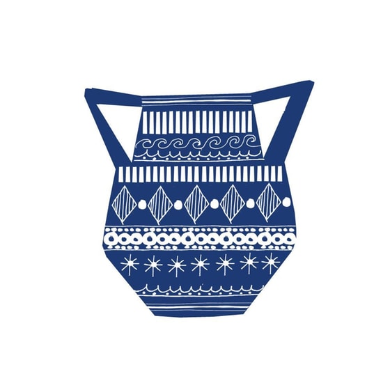 Μαγνητάκι Colourbox Designs Βάζο - Μπλε image 1