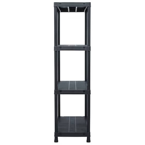 Vidaxl Ραφιέρα Μαύρη 100 Κ. 60 X 30 X 138 Εκ. Πλαστική image 3