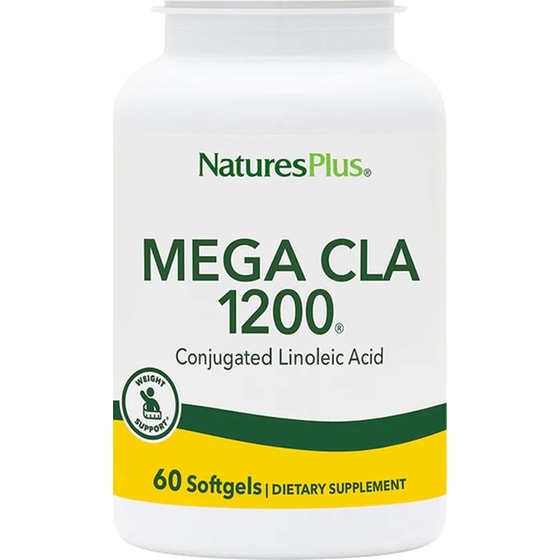 Λιπαρά Οξέα Natures Plus Mega CLA 1200 - 60 μαλακές κάψουλες image 0