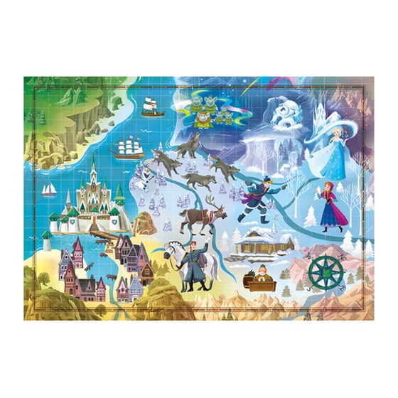 Παζλ Clementoni Story Maps Frozen (1000 Κομμάτια) image 1
