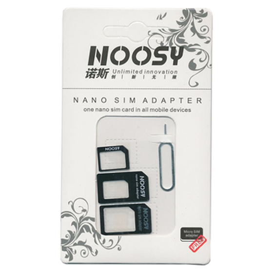 Noosy Nano & Micro SIM Adapter - Μαύρο image 0