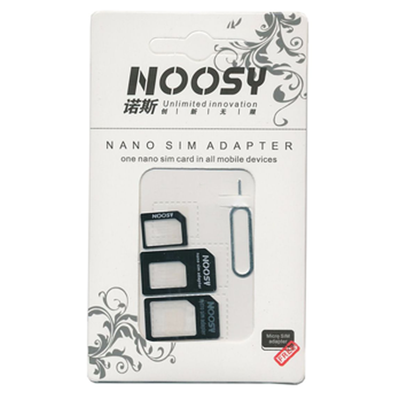 NOOSY Noosy Nano Micro SIM Adapter - Μαύρο