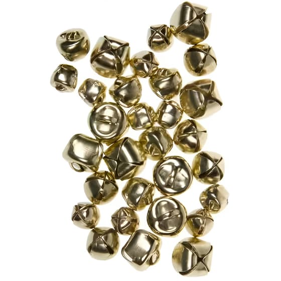 Κουδουνάκια Χειροτεχνίας I-Mondi 12x10x8 mm Χρυσό (30 Τεμάχια) image 0