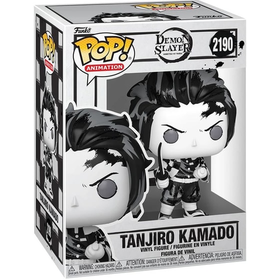 Funko Pop! Animation: Demon Slayer - Tanjiro Kamado (Sumi-Ink) #2190 Vinyl Figure image 1
