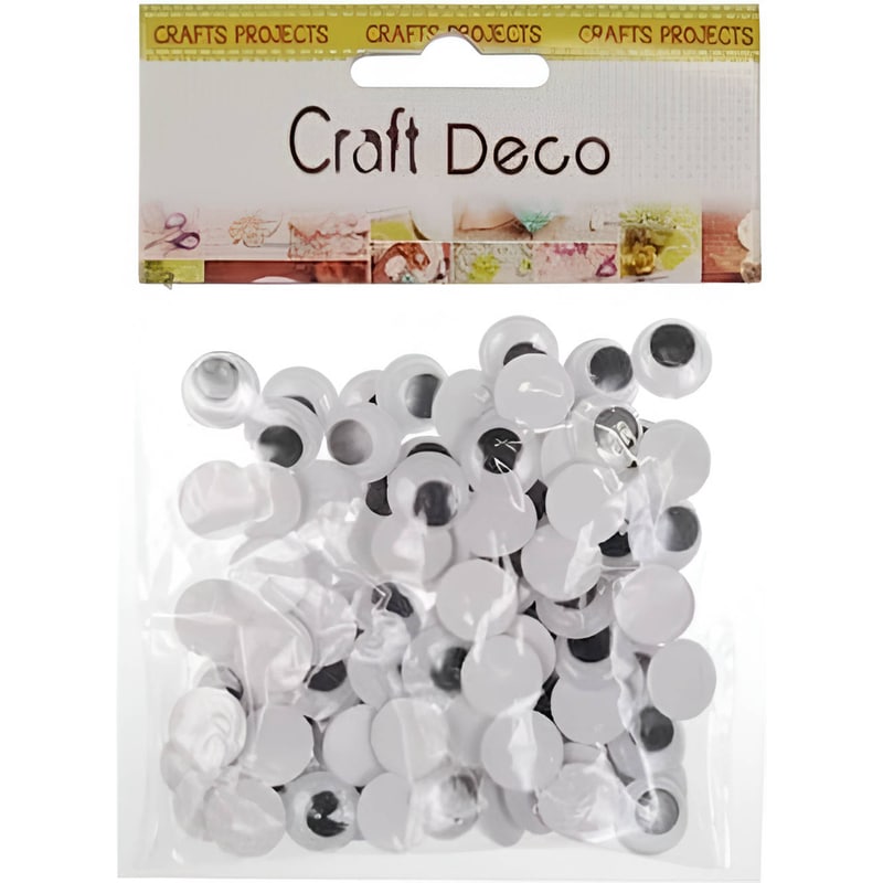 Αυτοκόλλητα Ματάκια Anhui Tianhui Στρόγγυλα 14 mm (100 Τεμάχια)