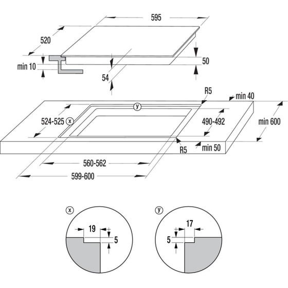 HISENSE HI6442BSCWF 60 cm Μαύρο Εστία Επαγωγική Αυτόνομη image 7