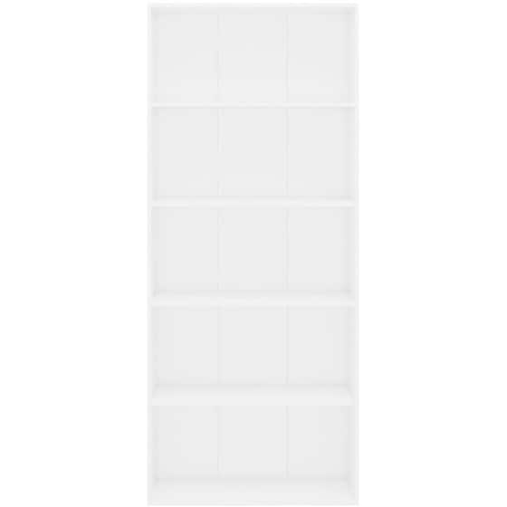 Βιβλιοθήκη VidaXL από Μοριοσανίδα 80x30x189 cm - Λευκό image 3