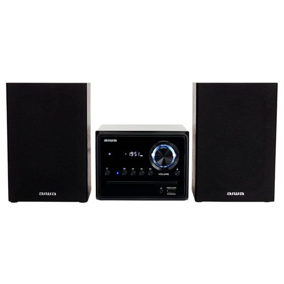 Ηχοσύστημα Aiwa MSBTU-300 2.0 20W Με CD/Digital Media Player - Μαύρο image 0