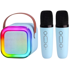 Party Speaker Skysonic K8 με 2 Ασύρματα Μικρόφωνα - Γαλάζιο