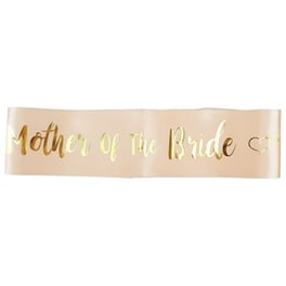 Υφασμάτινη Κορδέλα Mother of the Bride για Bachelorette Party - Χρυσό