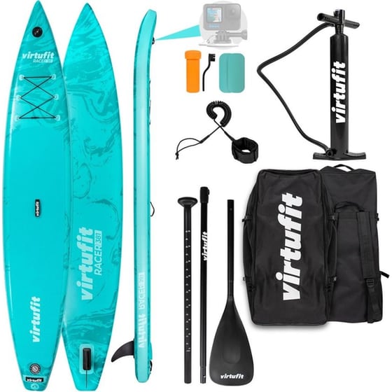 Φουσκωτή Σανίδα SUP VIRTUFIT RACER 381 381x71x15cm - Τιρκουάζ image 0