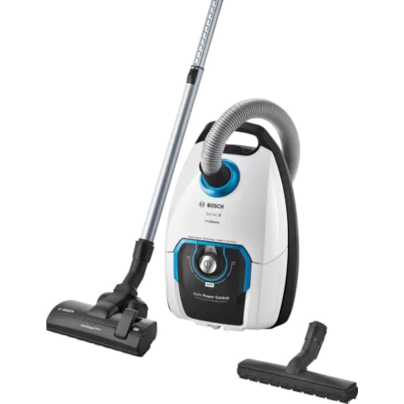 BOSCH BOSCH BGB8SIL1 ProSilence 800 W με Σακούλα 5 L Λευκή Ηλεκτρική Σκούπα
