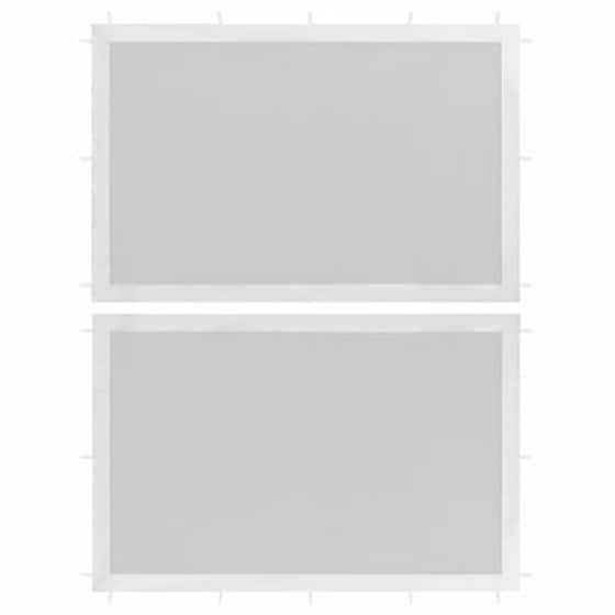 Τέντα Vidaxl Τοιχώματα Εκδηλώεων 2 Τμχ με Πλέγμα - Λευκό image 0