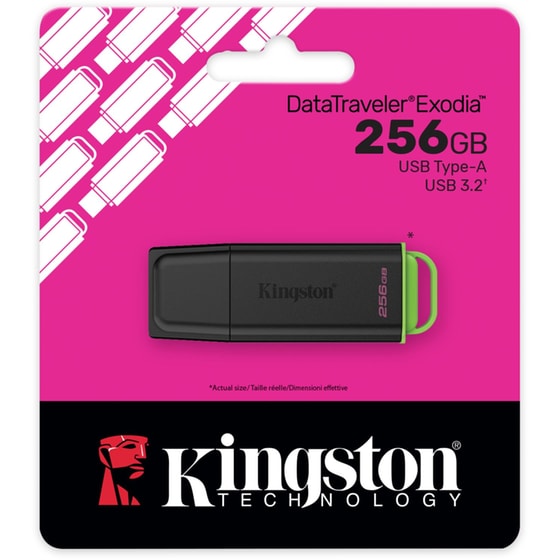 Kingston DataTraveler Exodia 256GB USB 3.2 Stick - Πράσινο image 3
