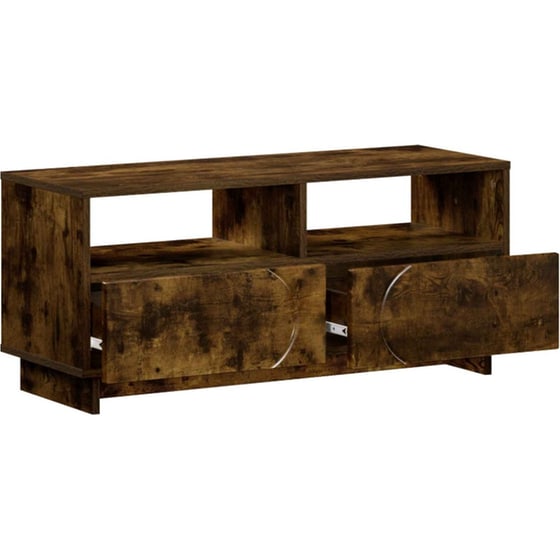 Βάση Τηλεόρασης VidaXL 90x34.5x40 cm - Καπνισμένο Ξύλο Δρυός image 1