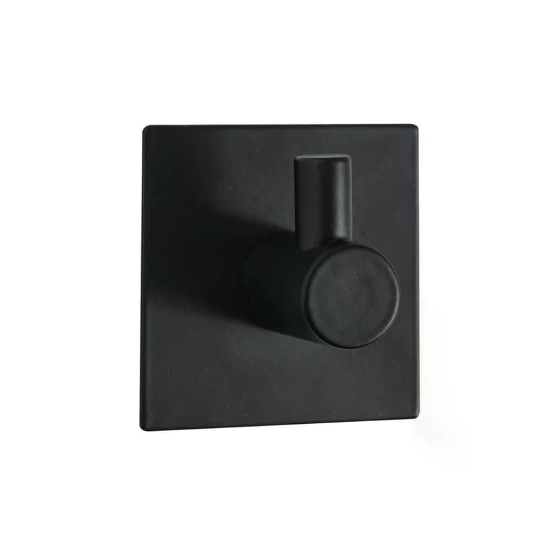 DIMITRACAS S.A. Κρεμαστράκι Τοίχου Bathdeco Meti Square Black Φ4.5 cm - Μαύρο